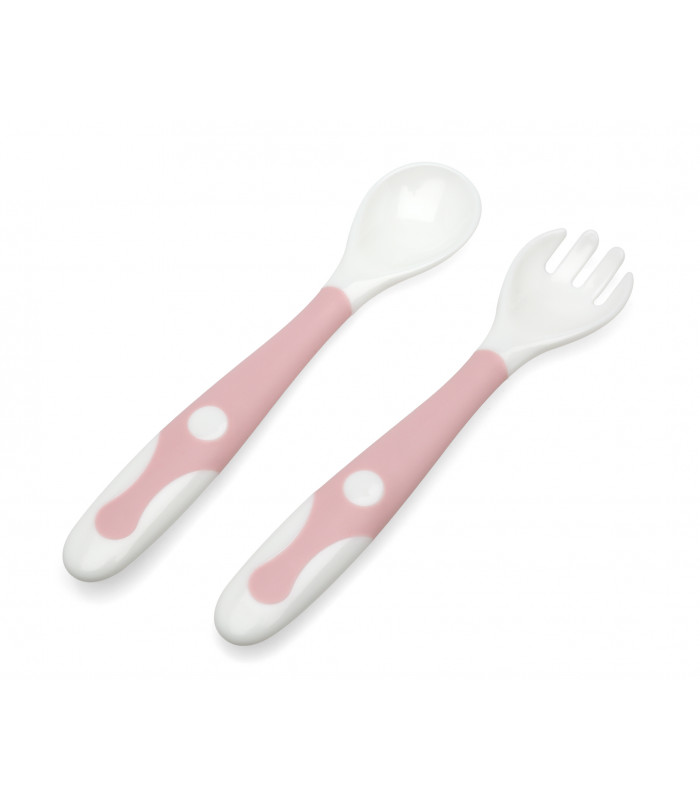 set-de-cuchara-y-tenedor-infantil-con-cajita-rosa Set cubiertos de viaje en rosa y azul