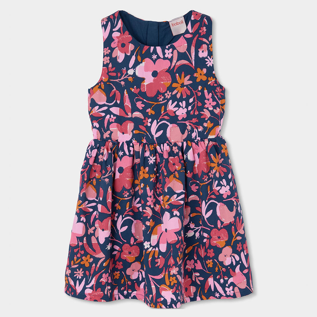 3230319807_a Vestido Boboli floral sin mangas para niña
