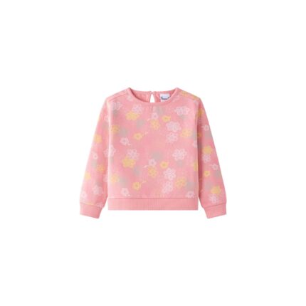 Sudadera en rosa flores para bebé niña