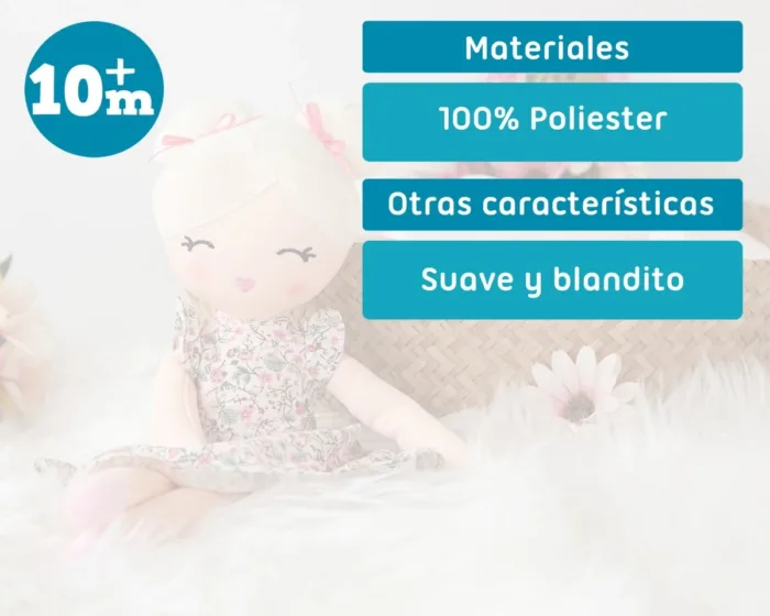 Muñeca Kiokids de trapo en varios colores 3